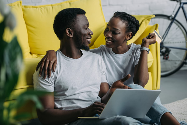 couple at laptop