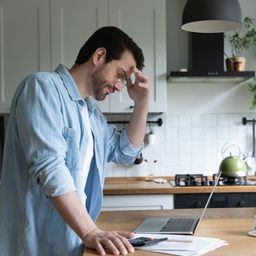 Stressed Man Square